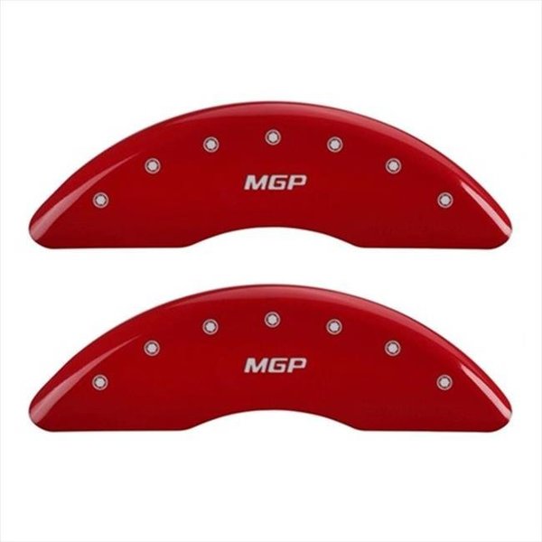 Mgp Caliper Covers MGP Caliper Covers 25002SMGPRD MGP Red Caliper Covers - Engraved Front & Rear; Set of 4 25002SMGPRD